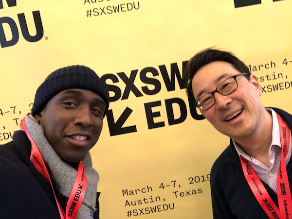 Dr. Edouard and Dr. Kim at SXSW EDU